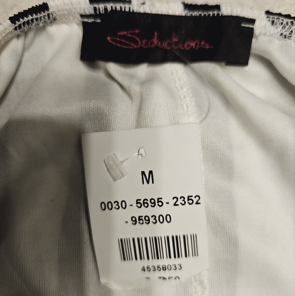 NWT "Seduction" Sleeveless Maxi Dress, Sz M, Black  and White NEW - Picture 2 of 9